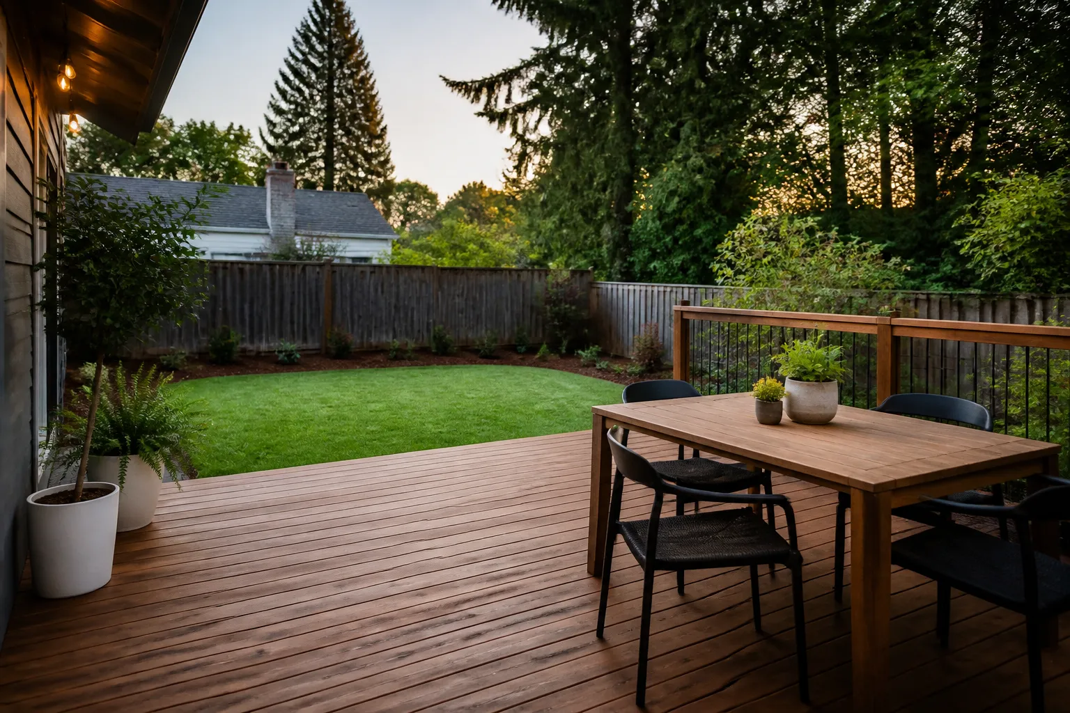 Outdoor living project in Vancouver